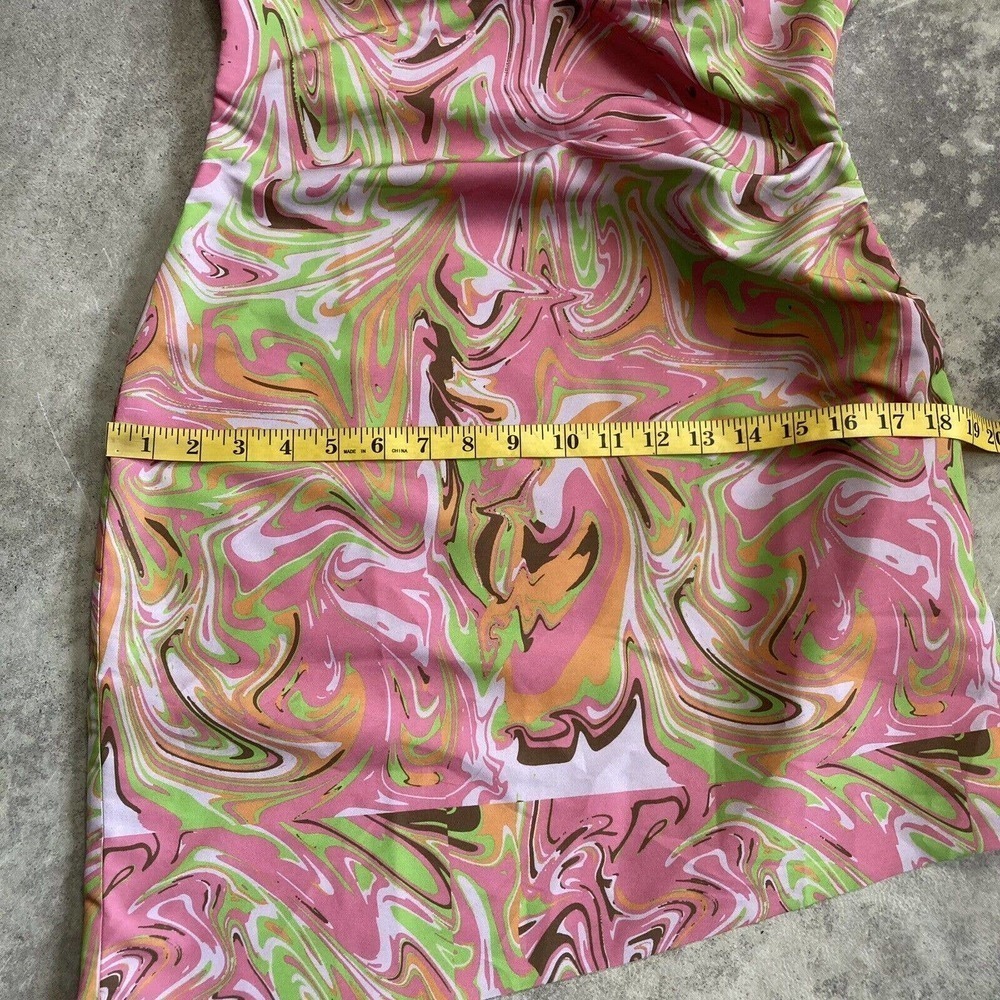 Maisie Wilen Dress Womens Size Medium SS21 Party‎ Girl Warped Pink Multicolor - Picture 4 of 10